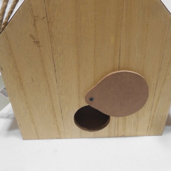 NEW HOBBY LOBBY DECORATIVE HANGING BIRD HOUSE METAL ROOF w/ 2 OPENINGS SPRING 🦅 - Picture 4 of 13